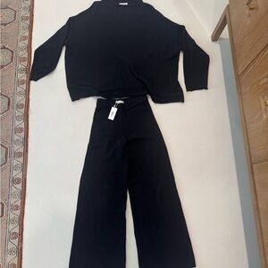 Elce Black Wide Leg Women's Jumpsuit